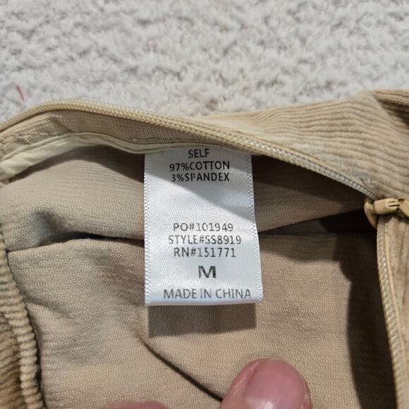 NWT Le Lis Pleated Corduroy Flared Miniskirt Sz M Preppy Light Academia - Picture 8 of 8